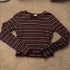 Long sleeve crop top